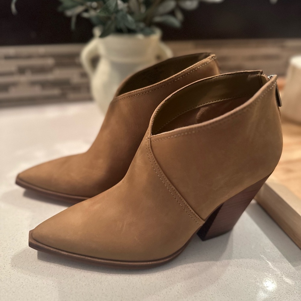 Vince Camuto Camel Ankle Booties